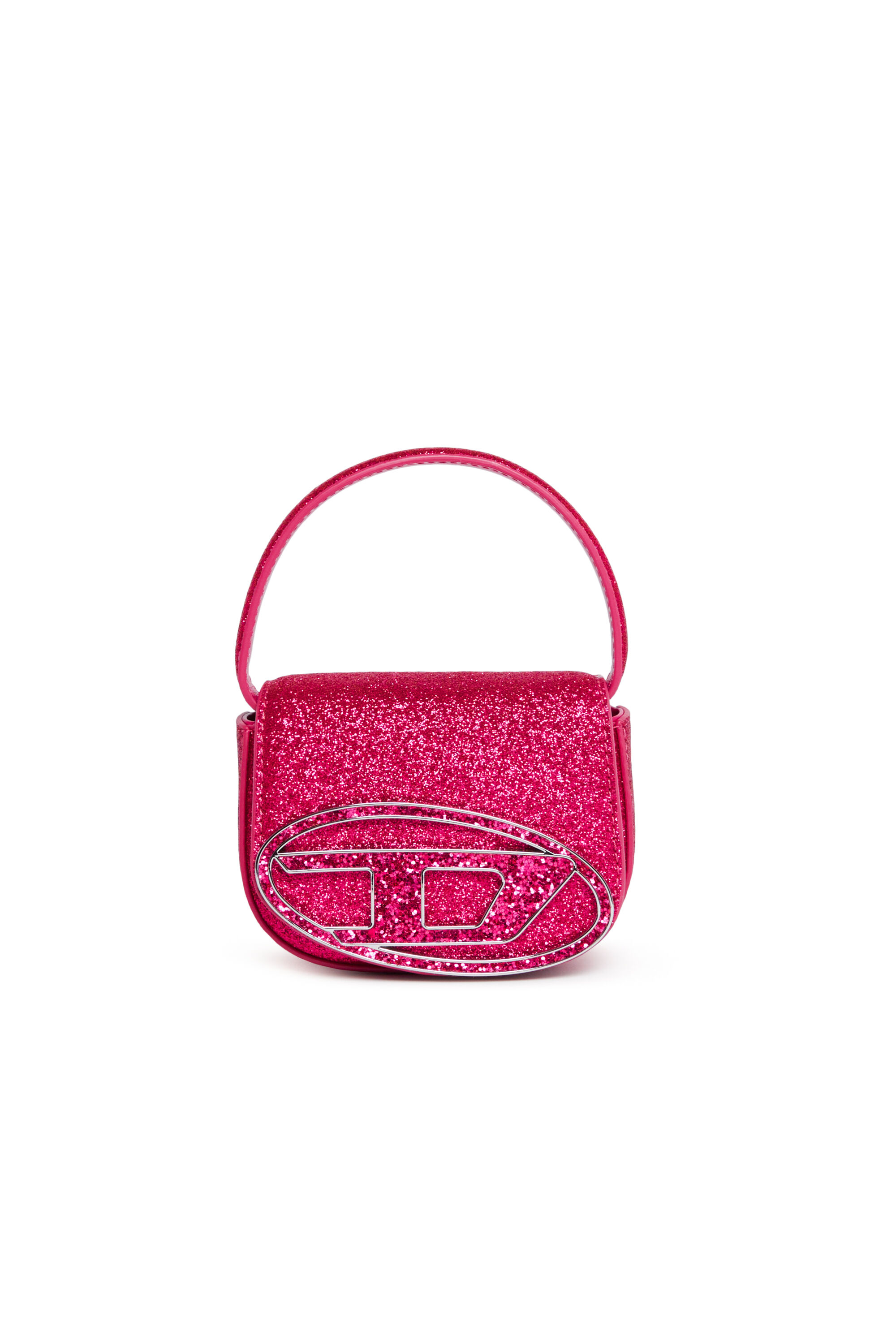 Diesel - 1DR XS, Woman's Iconic mini bag in glitter fabric in Pink - 1
